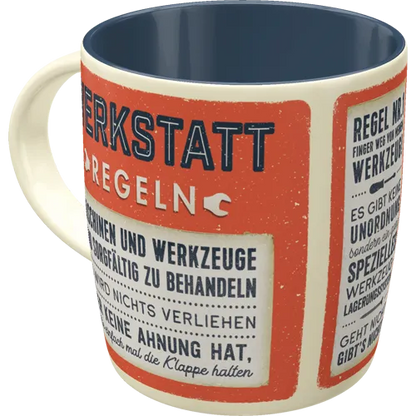 Nostalgic-Art Tasse Werkstattregeln