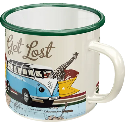 Nostalgic-Art Emaille-Becher VW Bulli Let's Get Lost