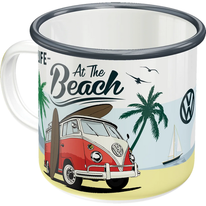 Nostalgic-Art Emaille-Becher VW Bulli Beach