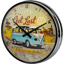 Nostalgic-Art Wanduhr VW Bulli Let's Get Lost