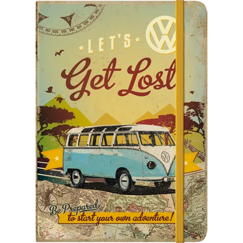 Nostalgic-Art Notizbuch VW Bulli Let's Get Lost