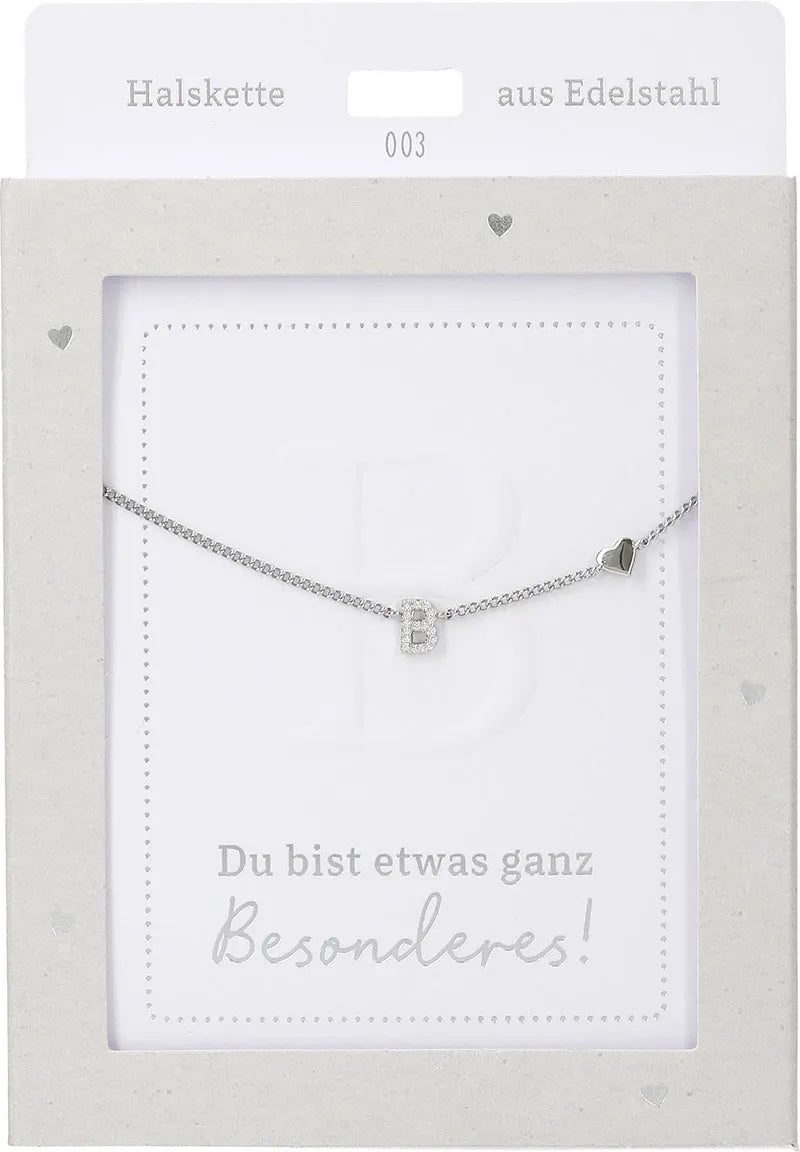 DEPESCHE Halskette "Heart of Gold" mit Symbol/Wort/Buchstabe und Herz