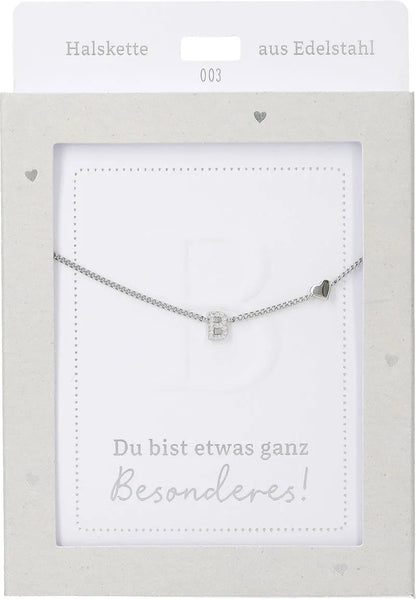 DEPESCHE Halskette "Heart of Gold" mit Symbol/Wort/Buchstabe und Herz