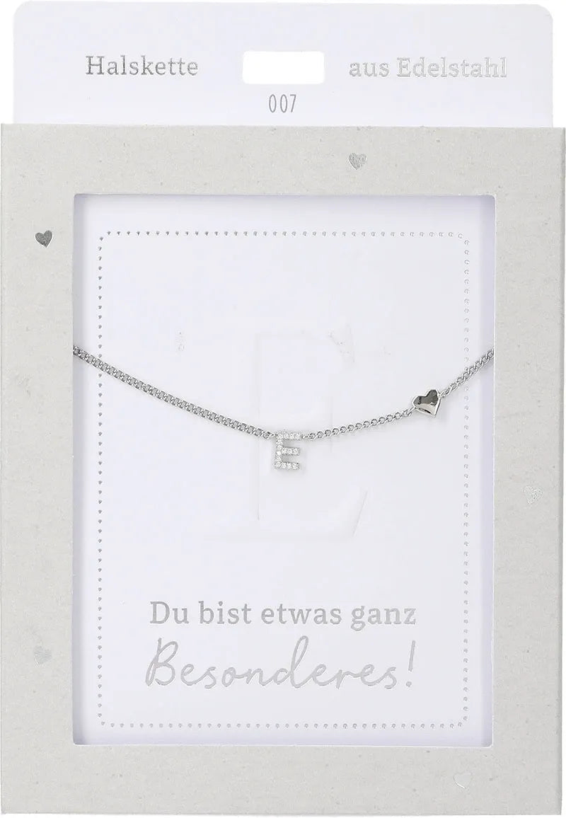 DEPESCHE Halskette "Heart of Gold" mit Symbol/Wort/Buchstabe und Herz