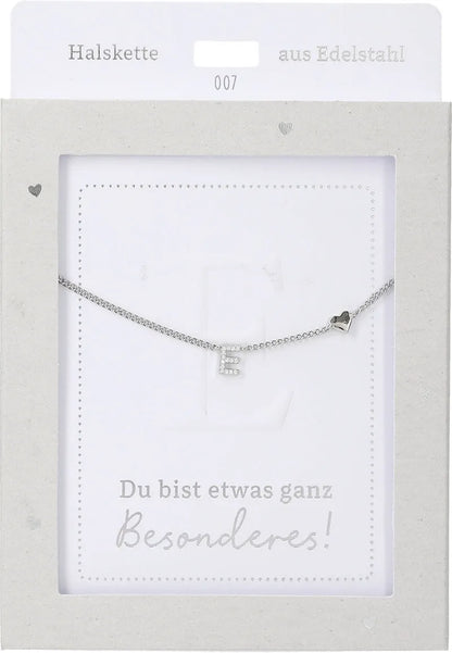 DEPESCHE Halskette "Heart of Gold" mit Symbol/Wort/Buchstabe und Herz