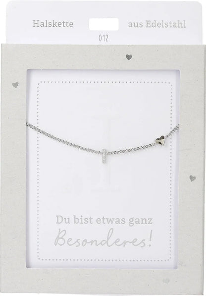 DEPESCHE Halskette "Heart of Gold" mit Symbol/Wort/Buchstabe und Herz