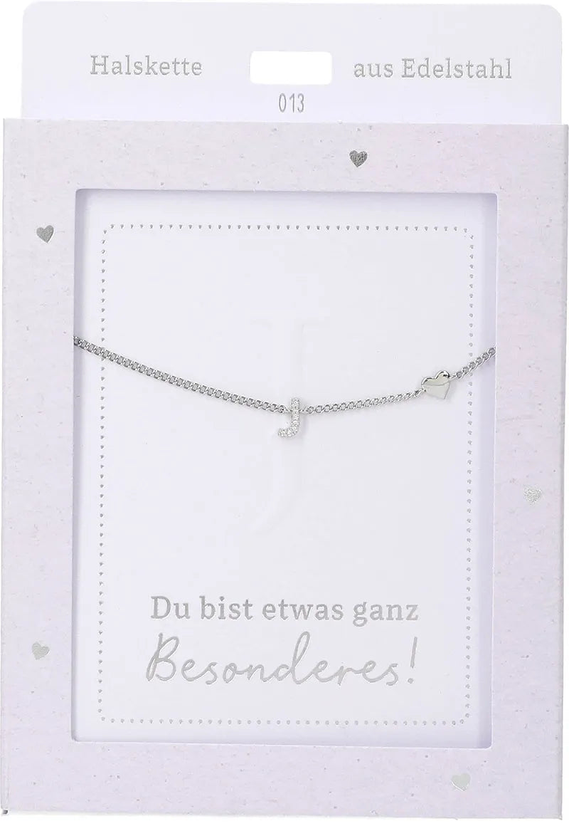 DEPESCHE Halskette "Heart of Gold" mit Symbol/Wort/Buchstabe und Herz