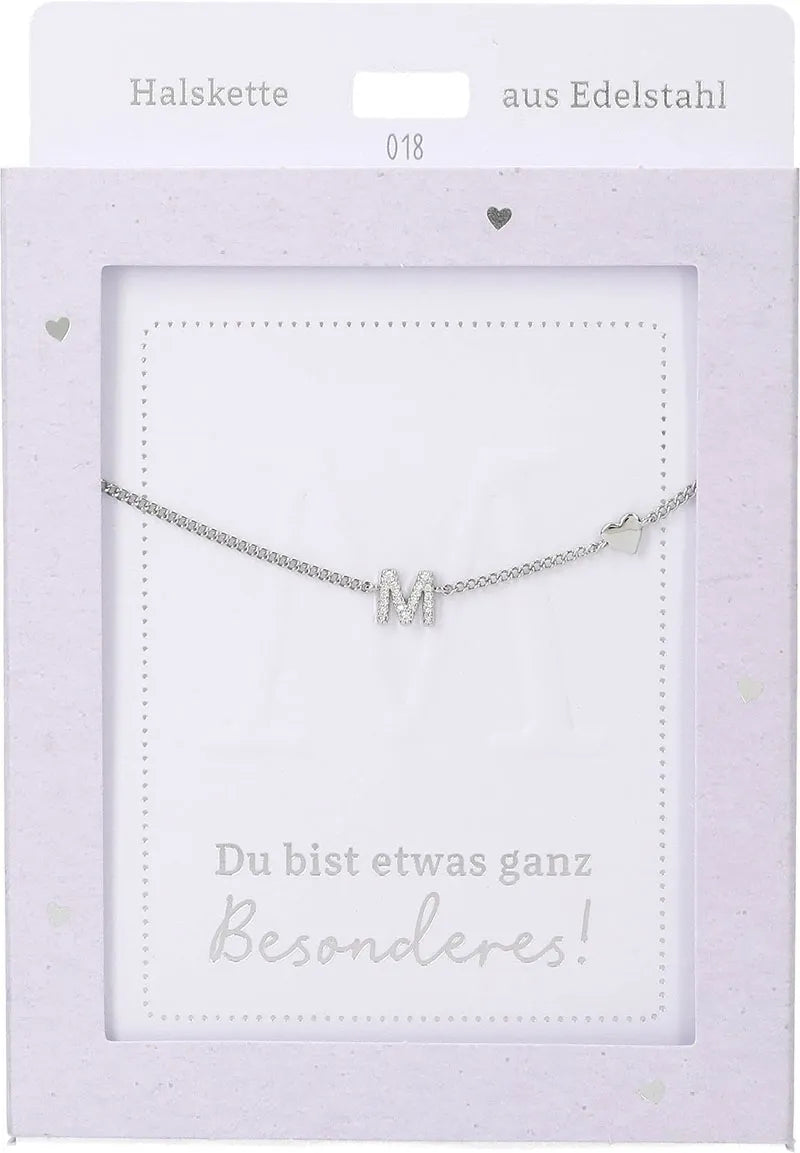 DEPESCHE Halskette "Heart of Gold" mit Symbol/Wort/Buchstabe und Herz