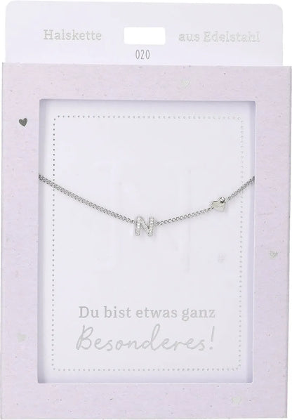 DEPESCHE Halskette "Heart of Gold" mit Symbol/Wort/Buchstabe und Herz