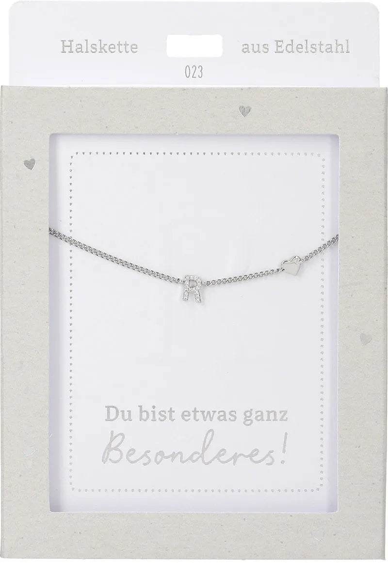 DEPESCHE Halskette "Heart of Gold" mit Symbol/Wort/Buchstabe und Herz