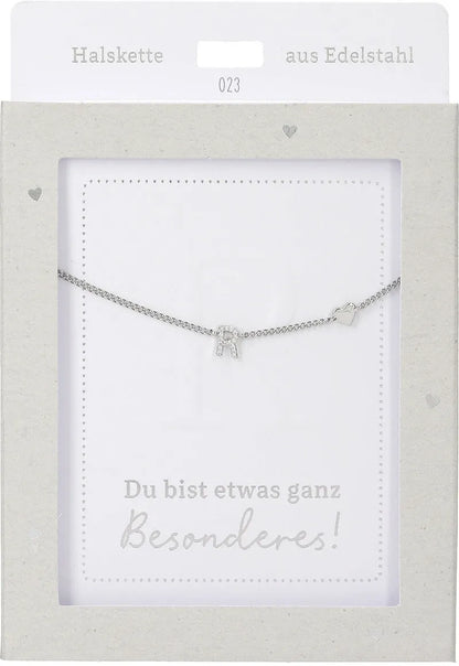 DEPESCHE Halskette "Heart of Gold" mit Symbol/Wort/Buchstabe und Herz