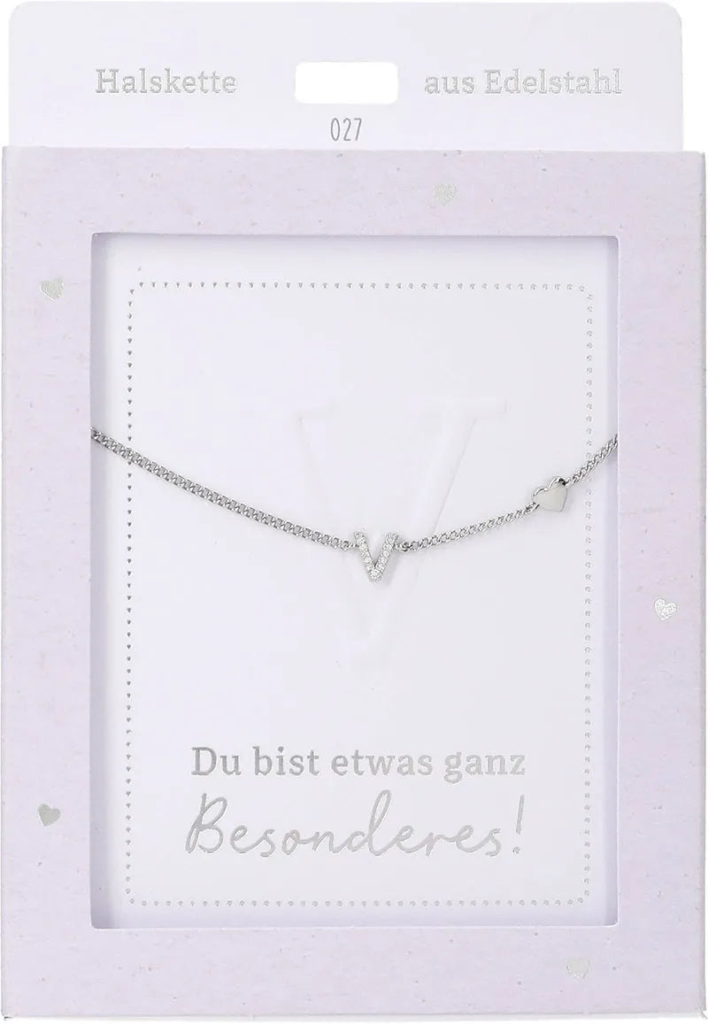 DEPESCHE Halskette "Heart of Gold" mit Symbol/Wort/Buchstabe und Herz