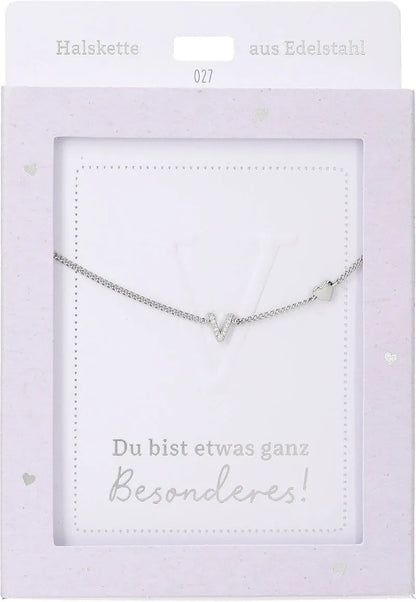 DEPESCHE Halskette "Heart of Gold" mit Symbol/Wort/Buchstabe und Herz