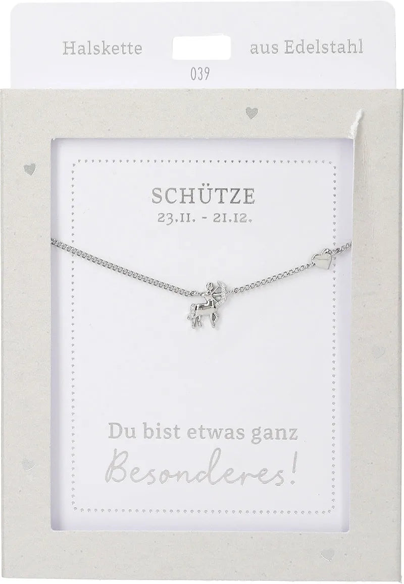 DEPESCHE Halskette "Heart of Gold" mit Symbol/Wort/Buchstabe und Herz