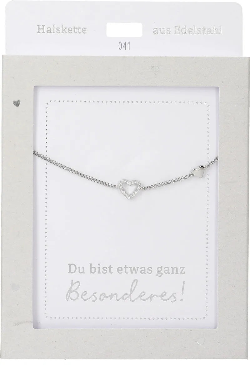 DEPESCHE Halskette "Heart of Gold" mit Symbol/Wort/Buchstabe und Herz