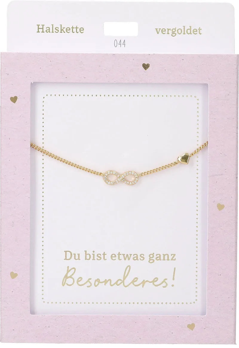 DEPESCHE Halskette "Heart of Gold" mit Symbol/Wort/Buchstabe und Herz