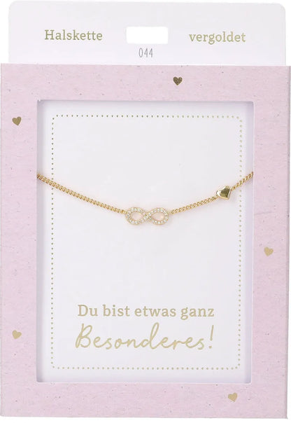 DEPESCHE Halskette "Heart of Gold" mit Symbol/Wort/Buchstabe und Herz