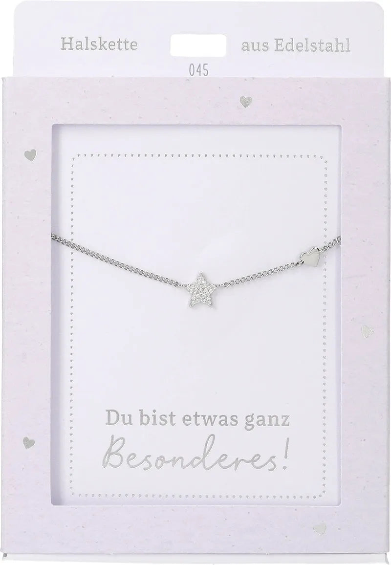 DEPESCHE Halskette "Heart of Gold" mit Symbol/Wort/Buchstabe und Herz