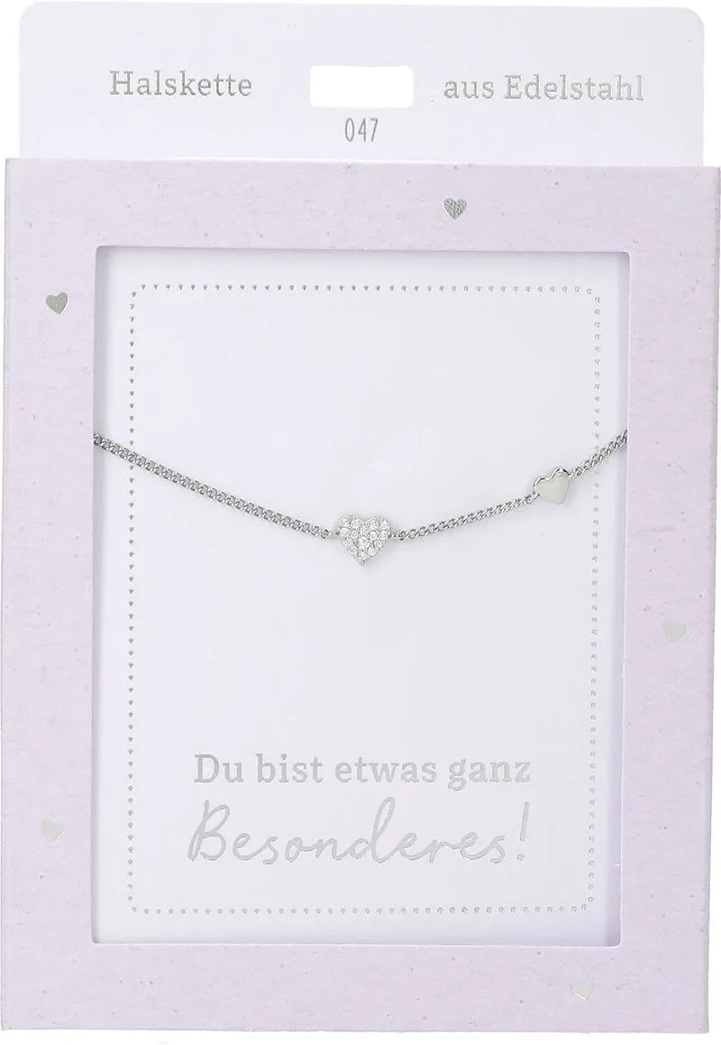 DEPESCHE Halskette "Heart of Gold" mit Symbol/Wort/Buchstabe und Herz