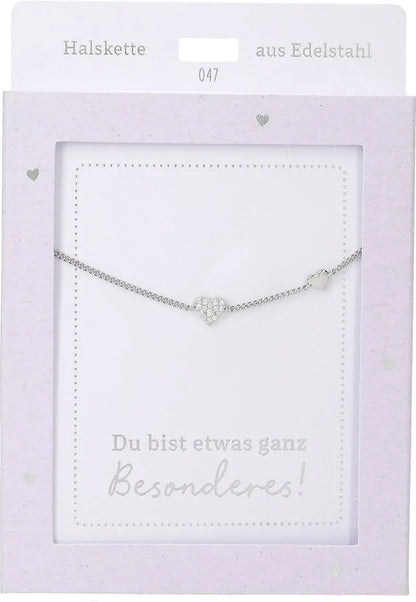 DEPESCHE Halskette "Heart of Gold" mit Symbol/Wort/Buchstabe und Herz