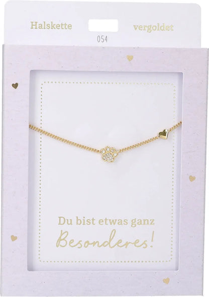 DEPESCHE Halskette "Heart of Gold" mit Symbol/Wort/Buchstabe und Herz