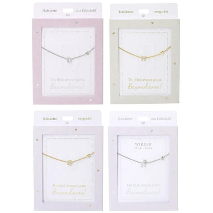 DEPESCHE Halskette "Heart of Gold" mit Symbol/Wort/Buchstabe und Herz