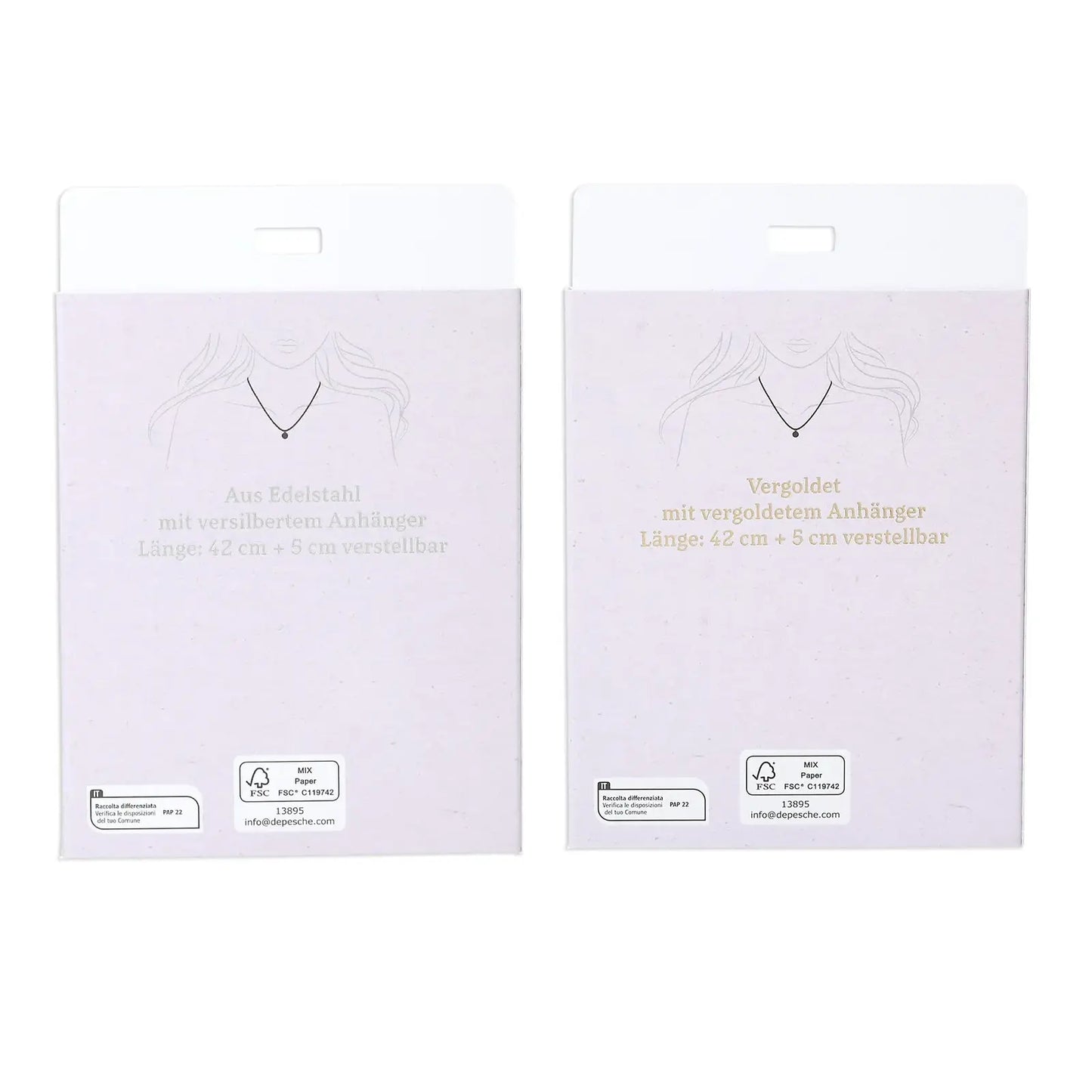 DEPESCHE Halskette "Heart of Gold" mit Symbol/Wort/Buchstabe und Herz