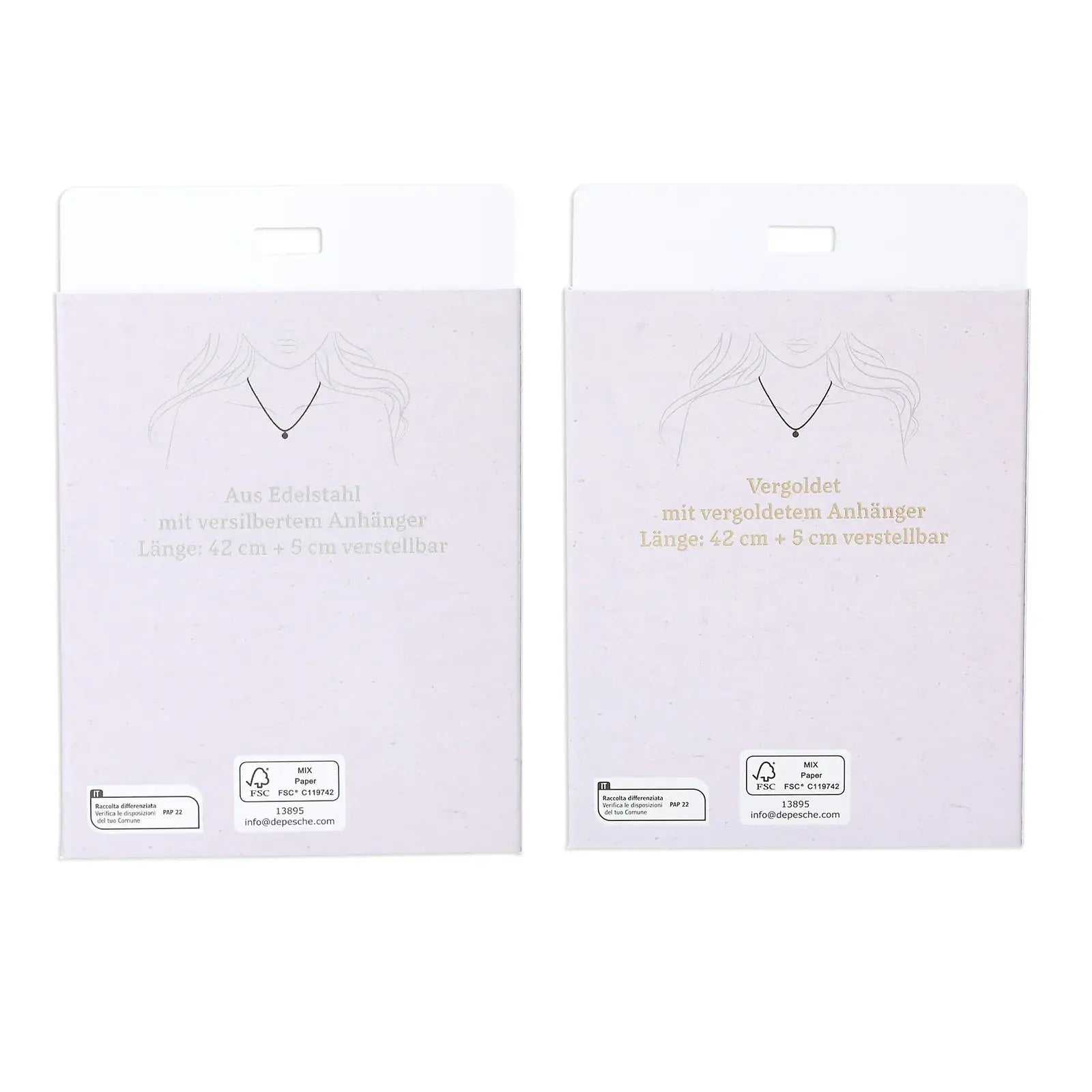 DEPESCHE Halskette "Heart of Gold" mit Symbol/Wort/Buchstabe und Herz