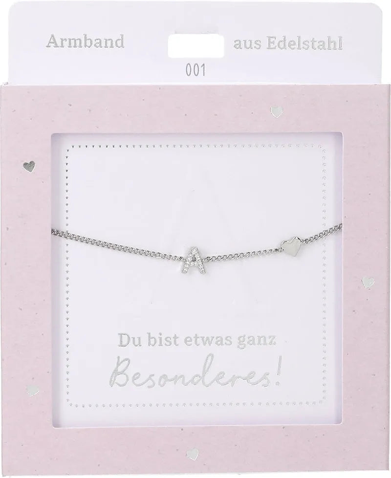 DEPESCHE Armband "Heart of Gold" mit Symbol/Wort/Buchstabe und Herz