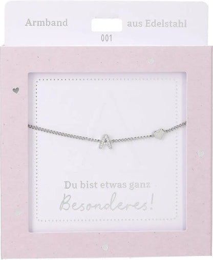 DEPESCHE Armband "Heart of Gold" mit Symbol/Wort/Buchstabe und Herz