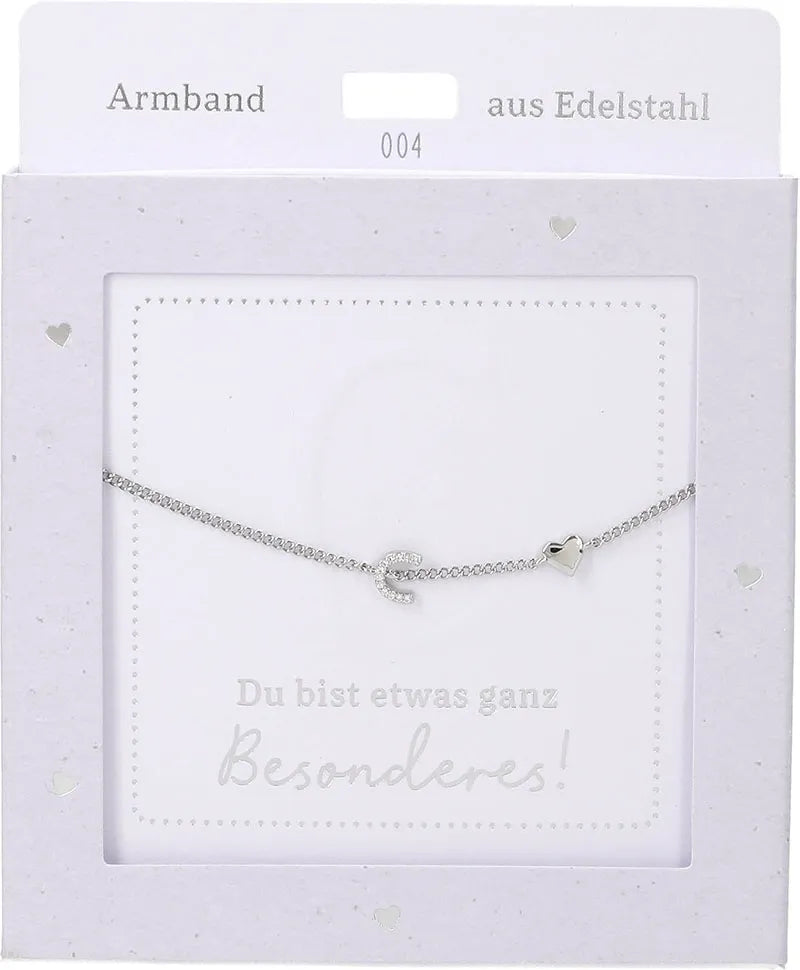 DEPESCHE Armband "Heart of Gold" mit Symbol/Wort/Buchstabe und Herz