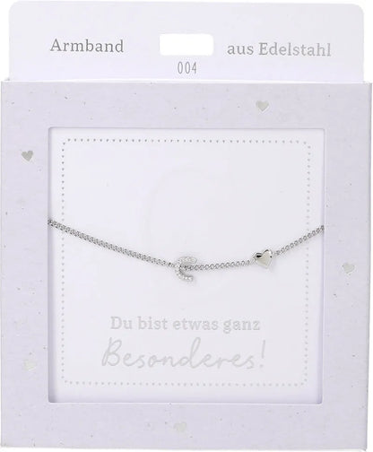 DEPESCHE Armband "Heart of Gold" mit Symbol/Wort/Buchstabe und Herz