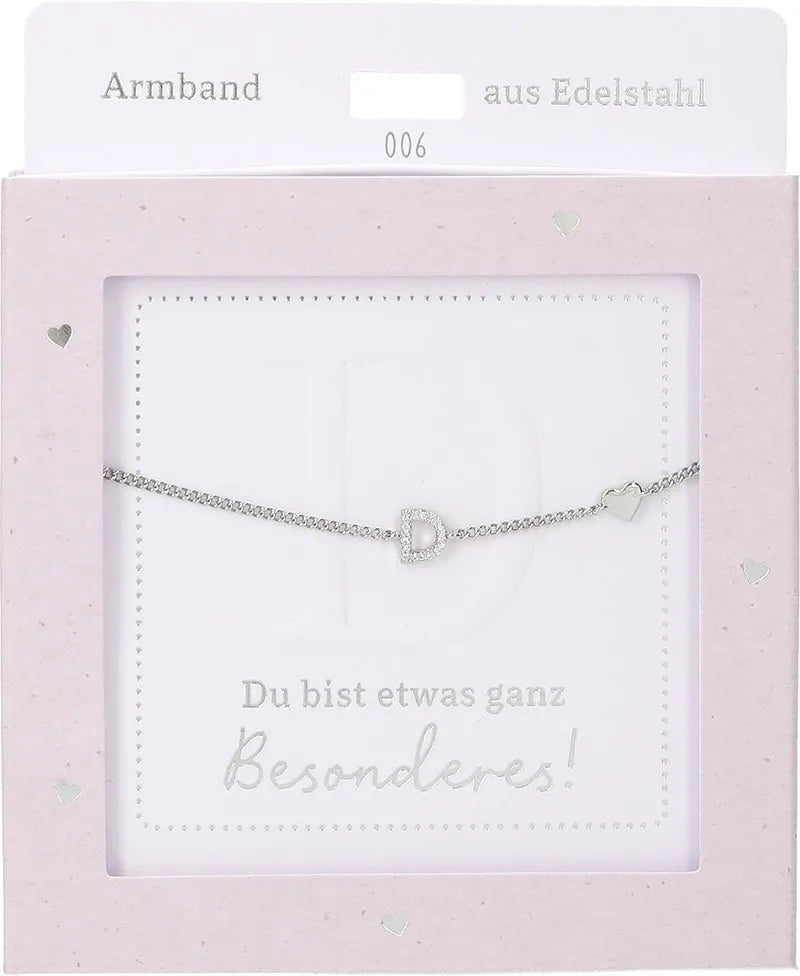 DEPESCHE Armband "Heart of Gold" mit Symbol/Wort/Buchstabe und Herz