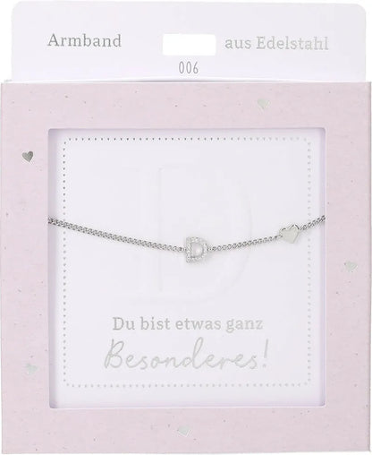 DEPESCHE Armband "Heart of Gold" mit Symbol/Wort/Buchstabe und Herz