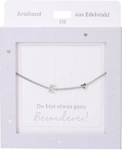 DEPESCHE Armband "Heart of Gold" mit Symbol/Wort/Buchstabe und Herz