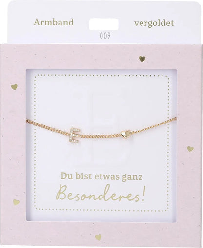DEPESCHE Armband "Heart of Gold" mit Symbol/Wort/Buchstabe und Herz