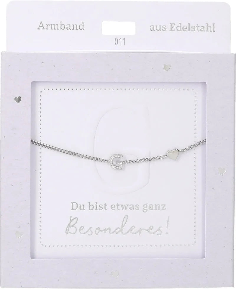DEPESCHE Armband "Heart of Gold" mit Symbol/Wort/Buchstabe und Herz