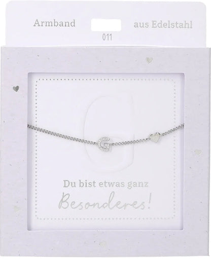 DEPESCHE Armband "Heart of Gold" mit Symbol/Wort/Buchstabe und Herz