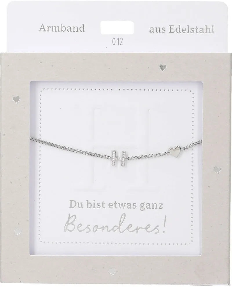 DEPESCHE Armband "Heart of Gold" mit Symbol/Wort/Buchstabe und Herz