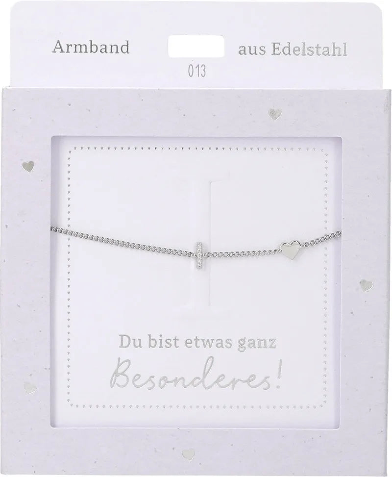 DEPESCHE Armband "Heart of Gold" mit Symbol/Wort/Buchstabe und Herz