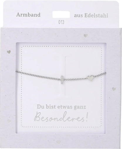 DEPESCHE Armband "Heart of Gold" mit Symbol/Wort/Buchstabe und Herz
