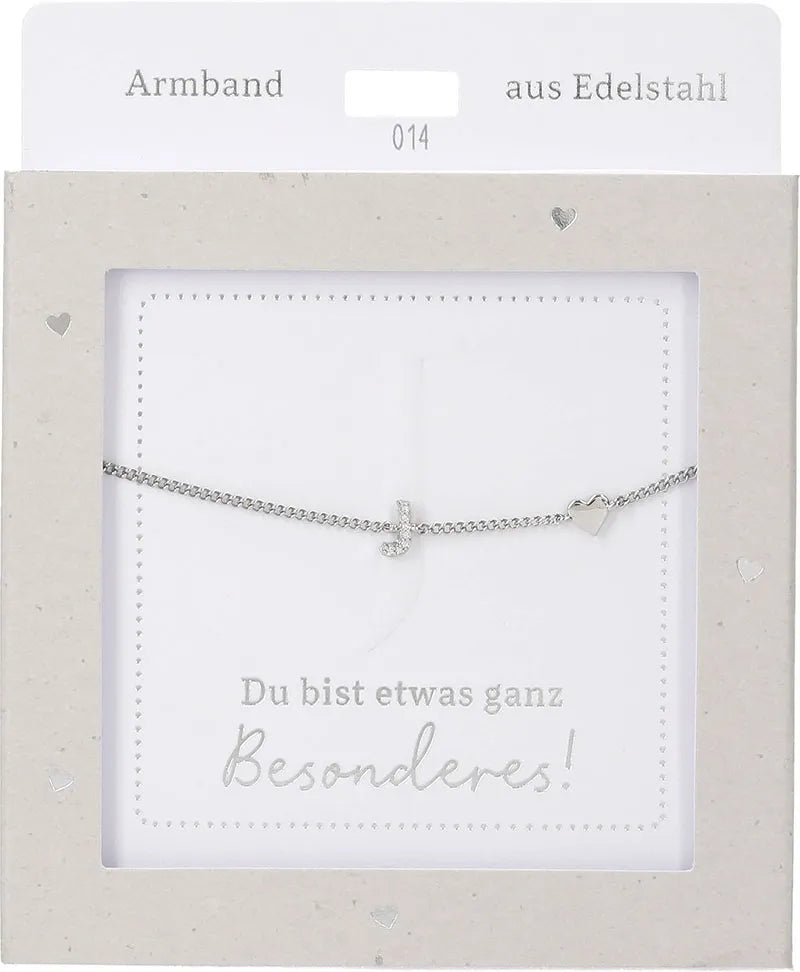 DEPESCHE Armband "Heart of Gold" mit Symbol/Wort/Buchstabe und Herz