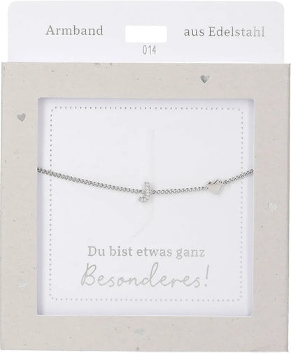 DEPESCHE Armband "Heart of Gold" mit Symbol/Wort/Buchstabe und Herz