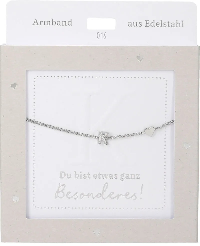 DEPESCHE Armband "Heart of Gold" mit Symbol/Wort/Buchstabe und Herz