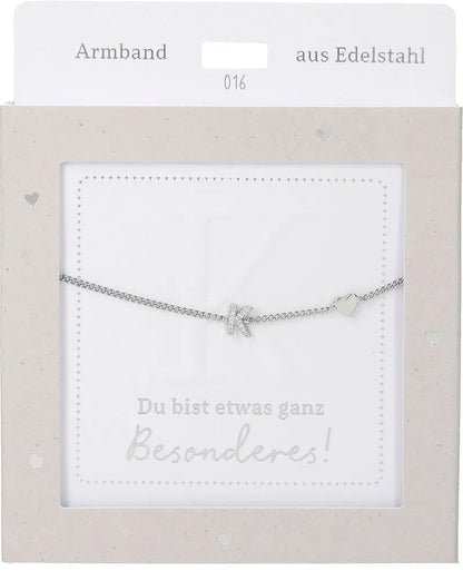 DEPESCHE Armband "Heart of Gold" mit Symbol/Wort/Buchstabe und Herz