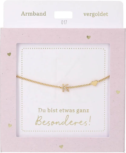 DEPESCHE Armband "Heart of Gold" mit Symbol/Wort/Buchstabe und Herz
