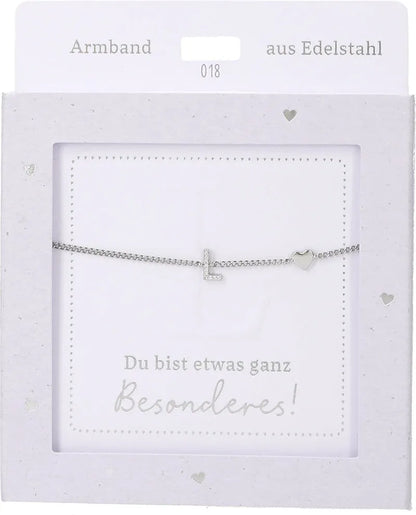 DEPESCHE Armband "Heart of Gold" mit Symbol/Wort/Buchstabe und Herz
