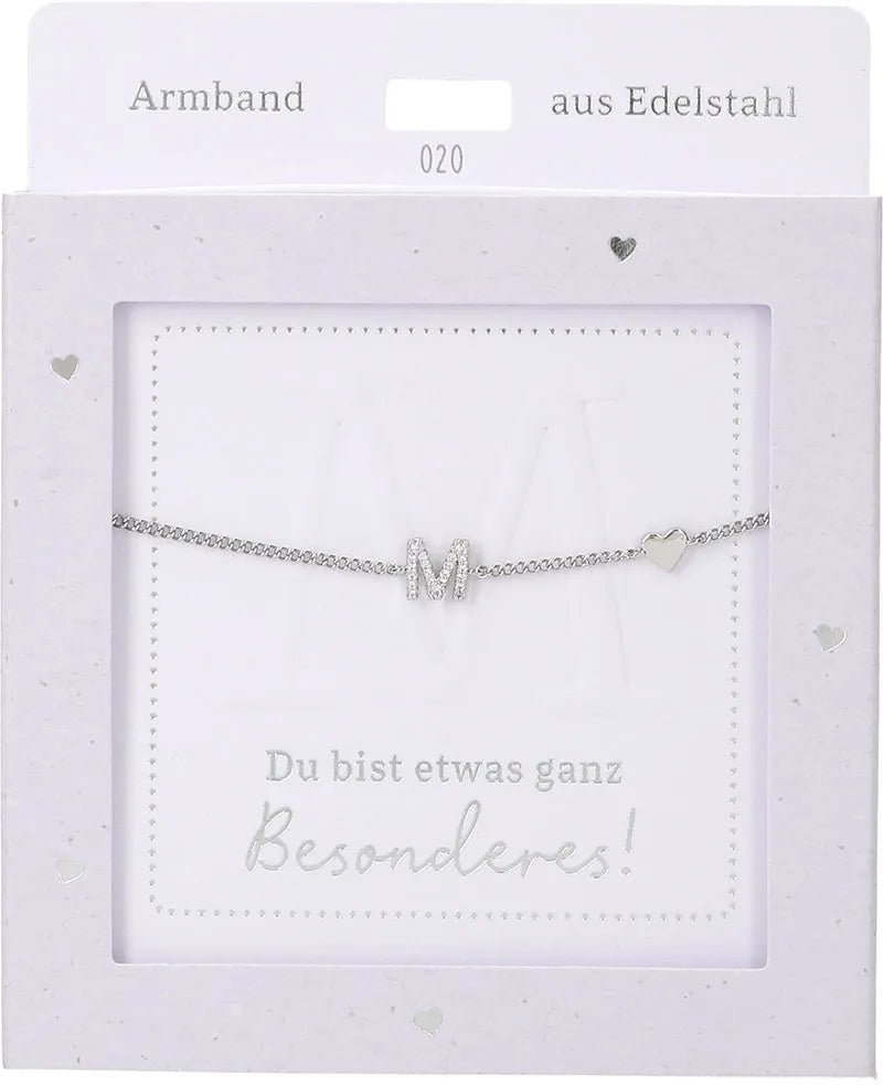 DEPESCHE Armband "Heart of Gold" mit Symbol/Wort/Buchstabe und Herz