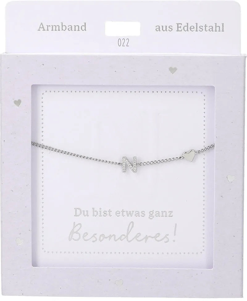 DEPESCHE Armband "Heart of Gold" mit Symbol/Wort/Buchstabe und Herz