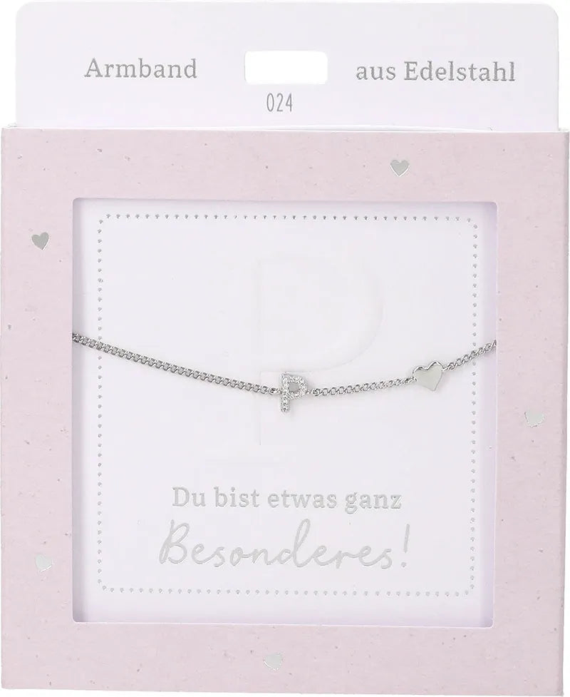DEPESCHE Armband "Heart of Gold" mit Symbol/Wort/Buchstabe und Herz